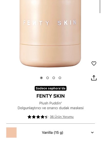 Fenty Skin Plush Puddin Yoğun Dudak dolgunlaştırıcı - Görsel 4