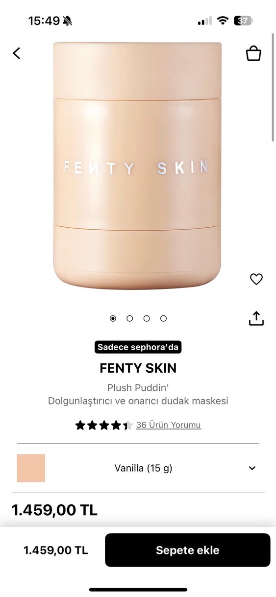 Fenty Skin Plush Puddin Yoğun Dudak dolgunlaştırıcı - Görsel 4