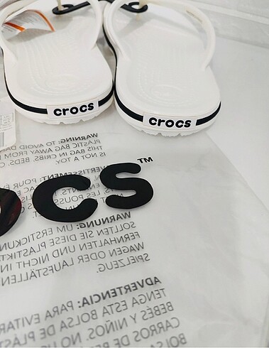 36 Beden beyaz Renk Crocs terlık