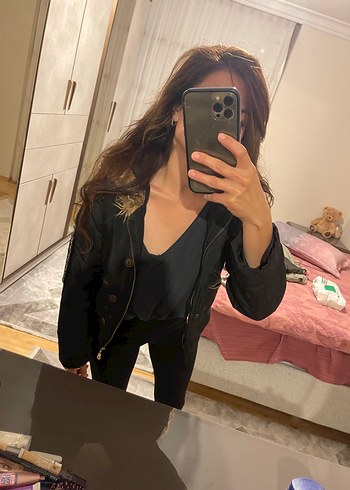 Diğer Kürklü Siyah Kadın Ceket