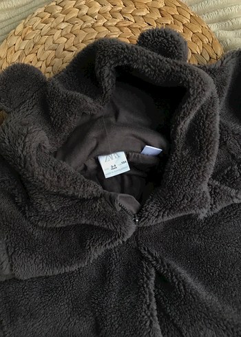 Gri Bebek Boy Kışlık Peluş Tulum #Zara - Görsel 2