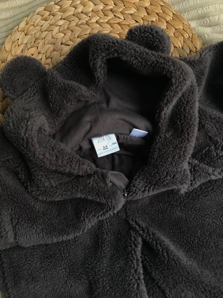 Gri Bebek Boy Kışlık Peluş Tulum #Zara - Görsel 2