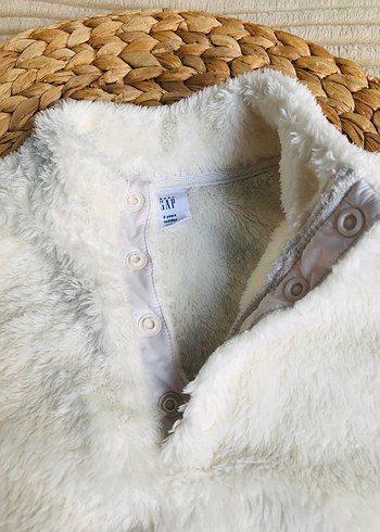 Beyaz Peluş Kapamalı Sweatshirt #Gap - Görsel 3