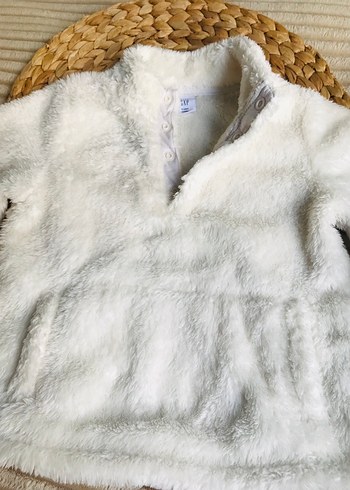 Beyaz Peluş Kapamalı Sweatshirt #Gap - Görsel 6