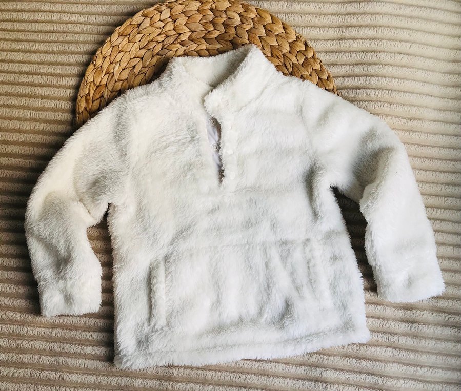 Beyaz Peluş Kapamalı Sweatshirt #Gap - Görsel 2