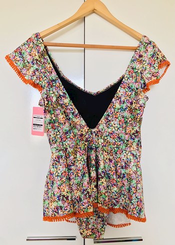 Çiçek Desenli Mini Bohem Mayo - Görsel 6