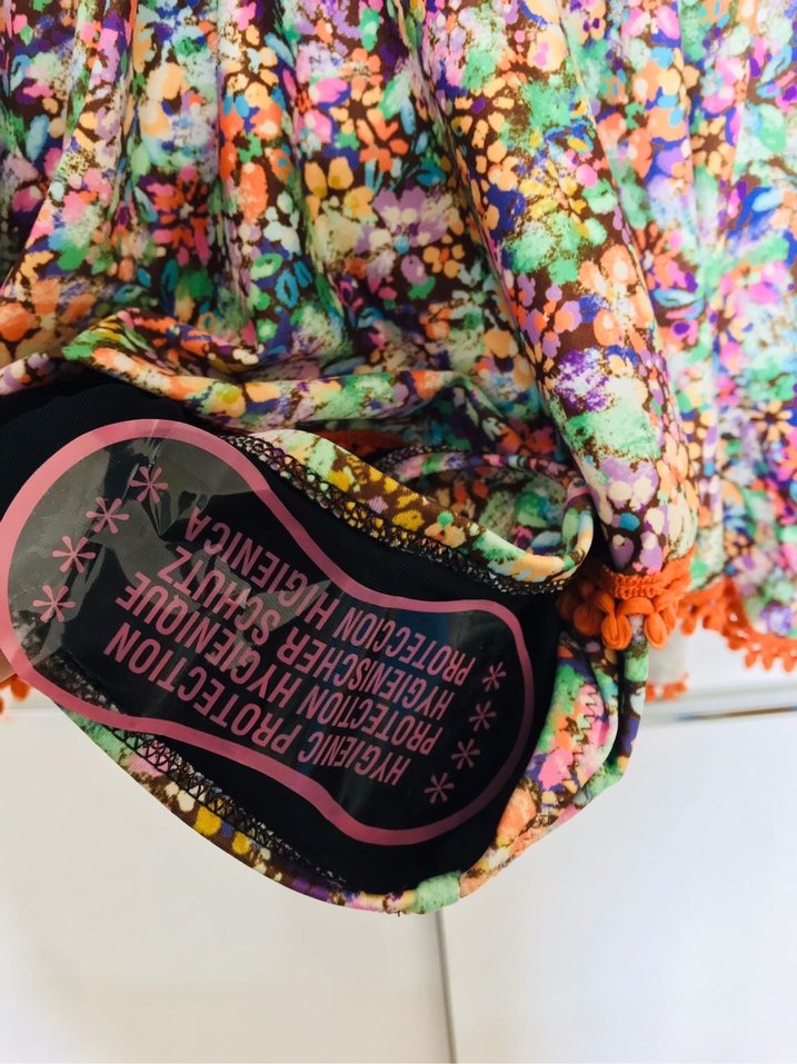 Çiçek Desenli Mini Bohem Mayo - Görsel 5