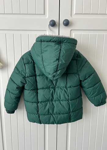 Erkek Çocuk Yeşil Kapüşonlu Mont - Görsel 2