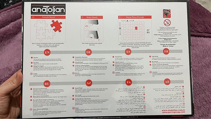  Beden 1000 PARÇALI PUZZLE