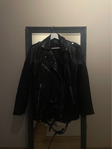 Stradivarius deri ceket oversize