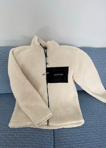 m Beden Krem peluş Polar Ceket
