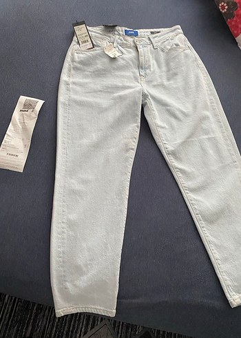 30 Beden Mavi marka mom jeans