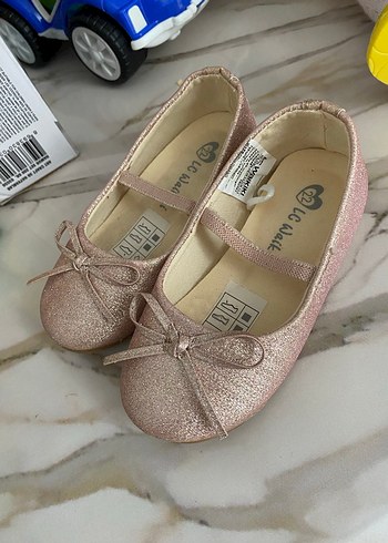 Kız Çocuk Pembe Fiyonklu Babet Ayakkabı - Görsel 2