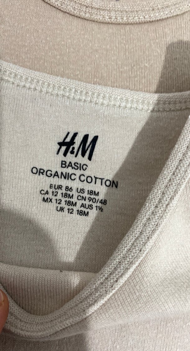 H&M Çocuk Atlet Seti, Bej ve Gri Tonlarda - Görsel 2
