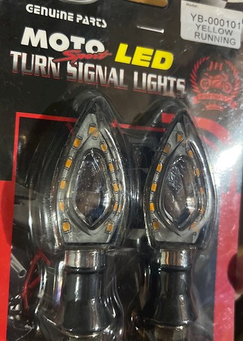 Renkli LED Motosiklet Sinyal Lambası Seti - Görsel 2