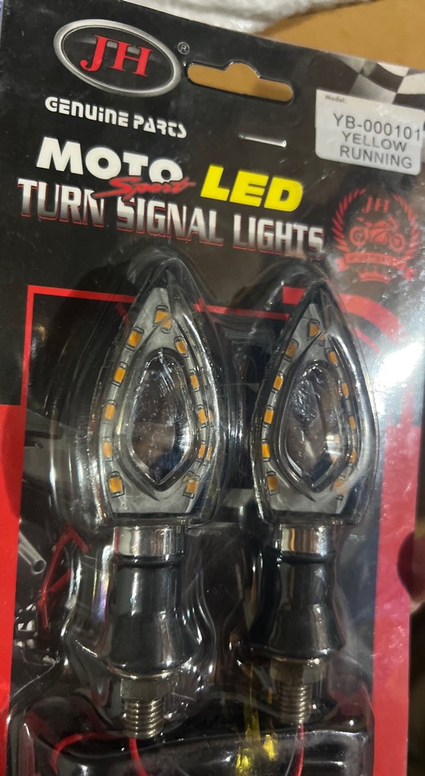 Renkli LED Motosiklet Sinyal Lambası Seti - Görsel 2