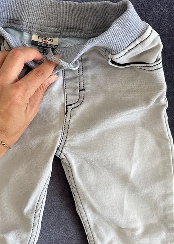 Gri Erkek Çocuk Dar Kesim Kot Pantolon - Görsel 2