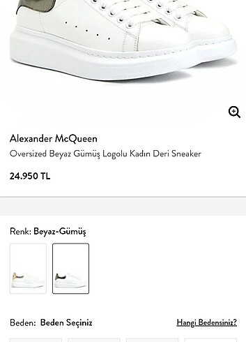 Orjinal Alexander McQueen ayakkabı