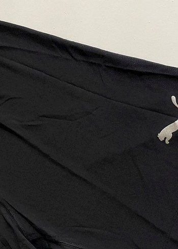 Puma Puma Siyah Kısa Elastik Bel Erkek-Bayan Şort