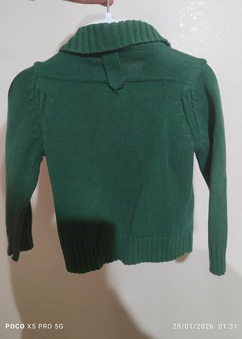 Zara Erkek Çocuk Yeşil Triko Sweatshirt - Görsel 2