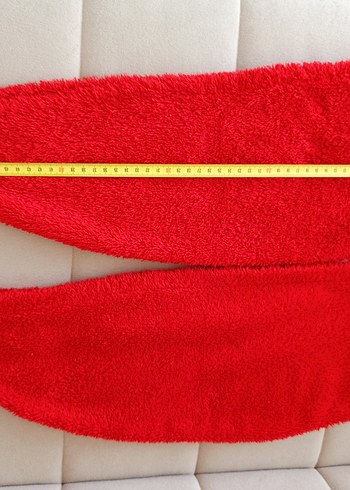 Kırmızı saç havlusu - Görsel 3