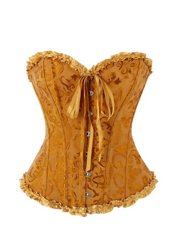 Sarı Straplez Kahverengi Büstiyer - Görsel 3