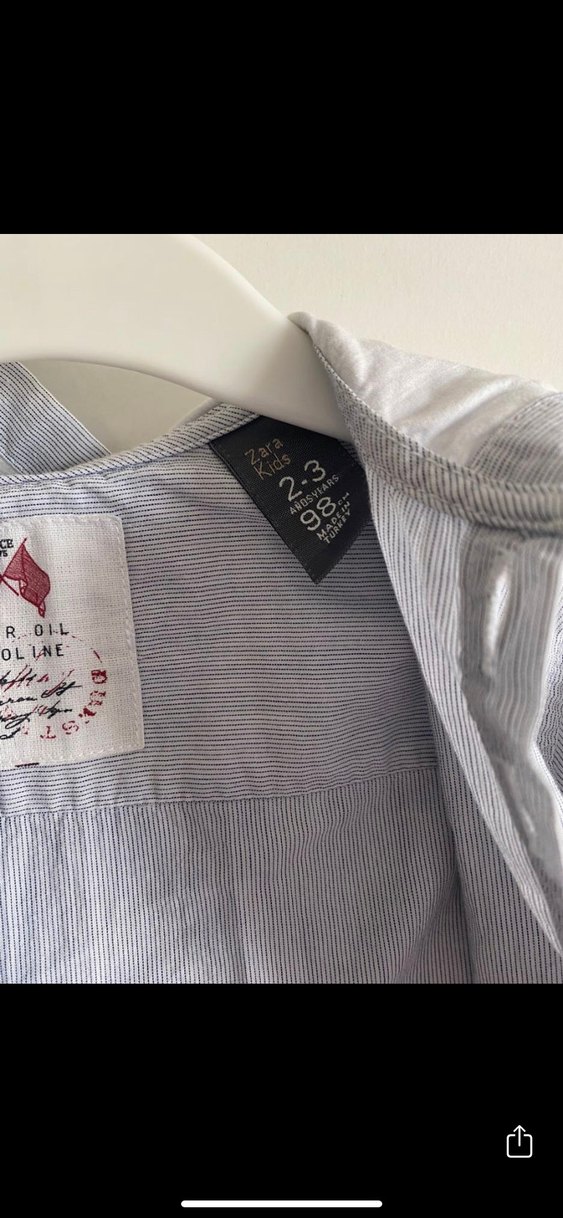 Zara kapüşonlu Erkek Çocuk  Gömlek - Görsel 2