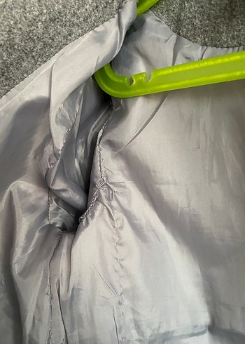 Gri Yün Düğmeli Kız Kabanı - Görsel 8