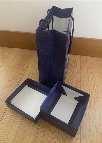 Beymen Club Mavi Hediye Kutusu ve Çantası - Görsel 3