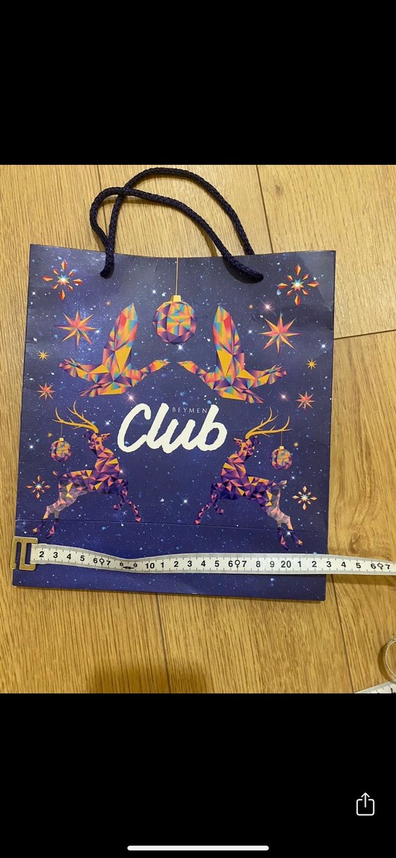 Beymen Club Mavi Hediye Kutusu ve Çantası - Görsel 5