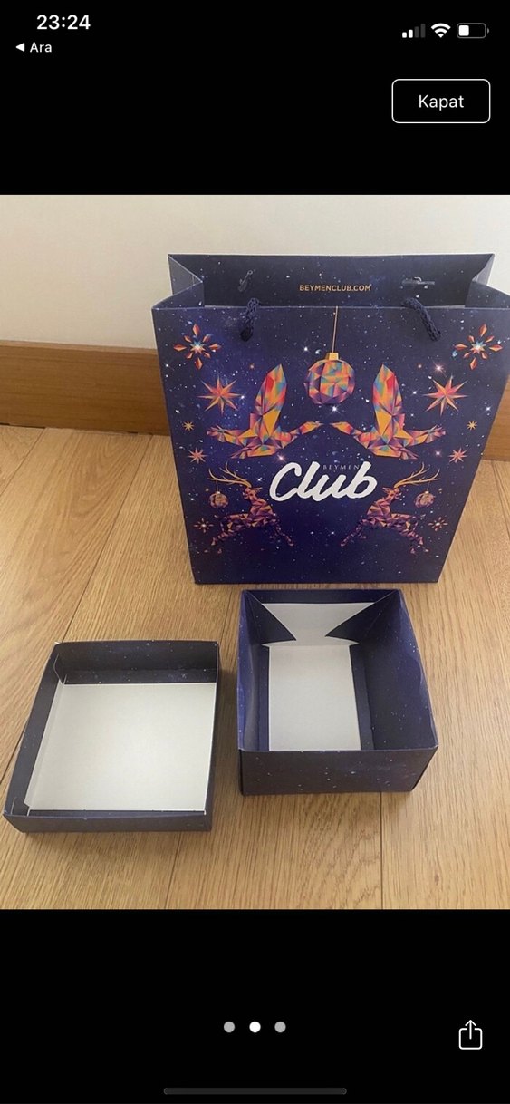 Beymen Club Mavi Hediye Kutusu ve Çantası - Görsel 2