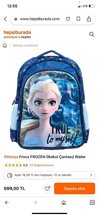Frozen Çanta
