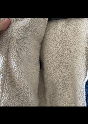 Mavi Kürklü Denim Ceket - Görsel 3