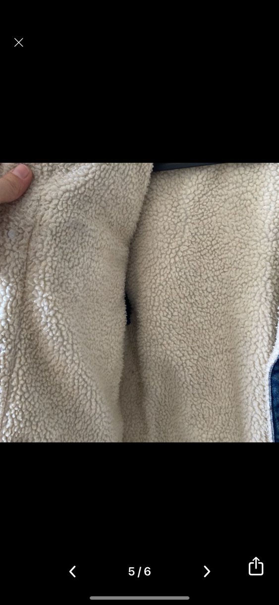 Mavi Kürklü Denim Ceket - Görsel 3