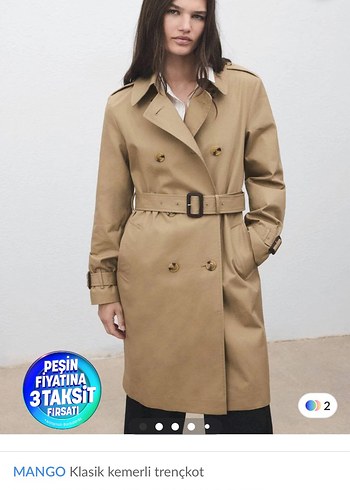 Mango Trençkot - Görsel 2