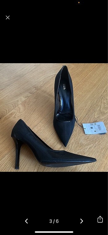 Zara Zara Siyah Stiletto Ayakkabı