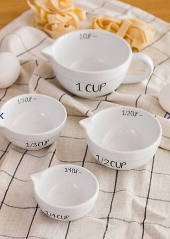 Beyaz Ölçü Kapları Seti 4 Parça - Görsel 2