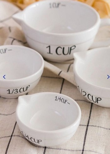 Beyaz Ölçü Kapları Seti 4 Parça - Görsel 3
