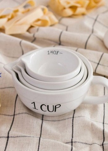Beyaz Ölçü Kapları Seti 4 Parça - Görsel 4