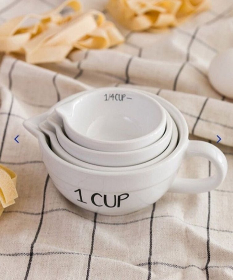 Beyaz Ölçü Kapları Seti 4 Parça - Görsel 4