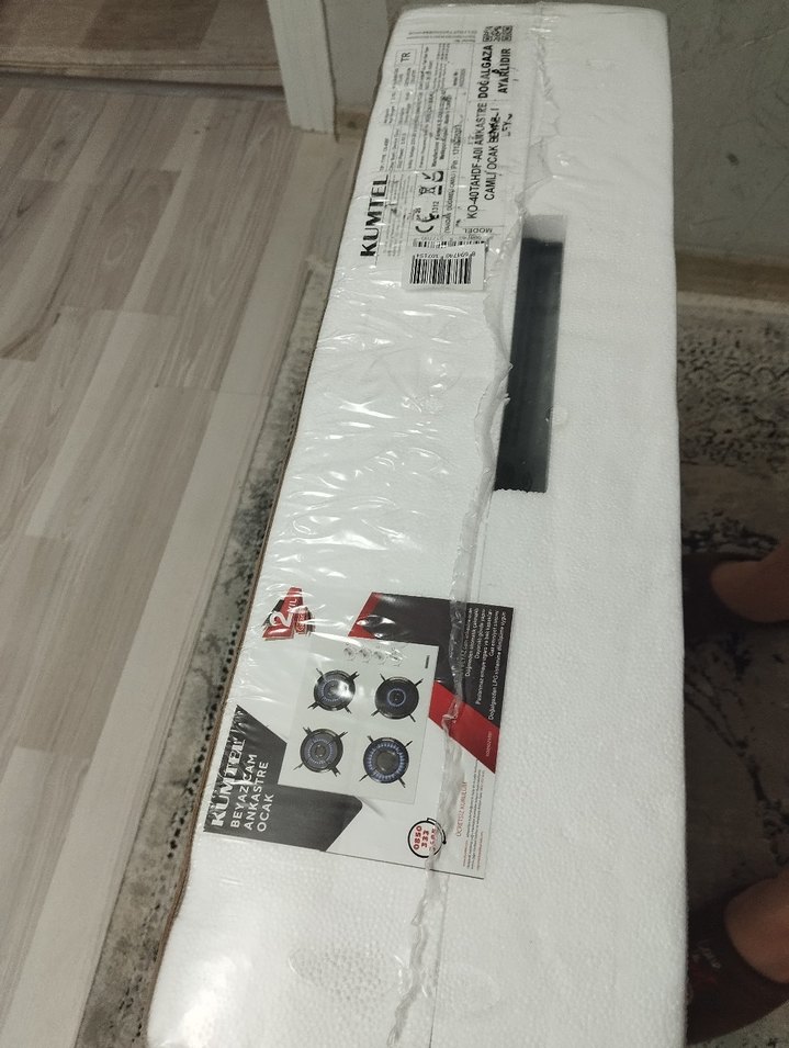 SIFIR GARANTİLİ FATURALI Dört Gözlü Beyaz Cam Ocak - Görsel 5