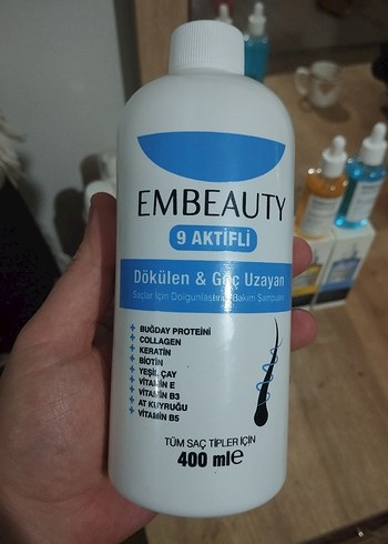 EMBEAUTY 9 Aktifli Saç Bakım Şampuanı 400 ml - Görsel 3
