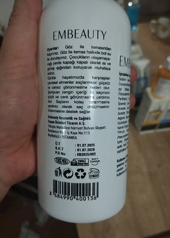 EMBEAUTY 9 Aktifli Saç Bakım Şampuanı 400 ml - Görsel 4