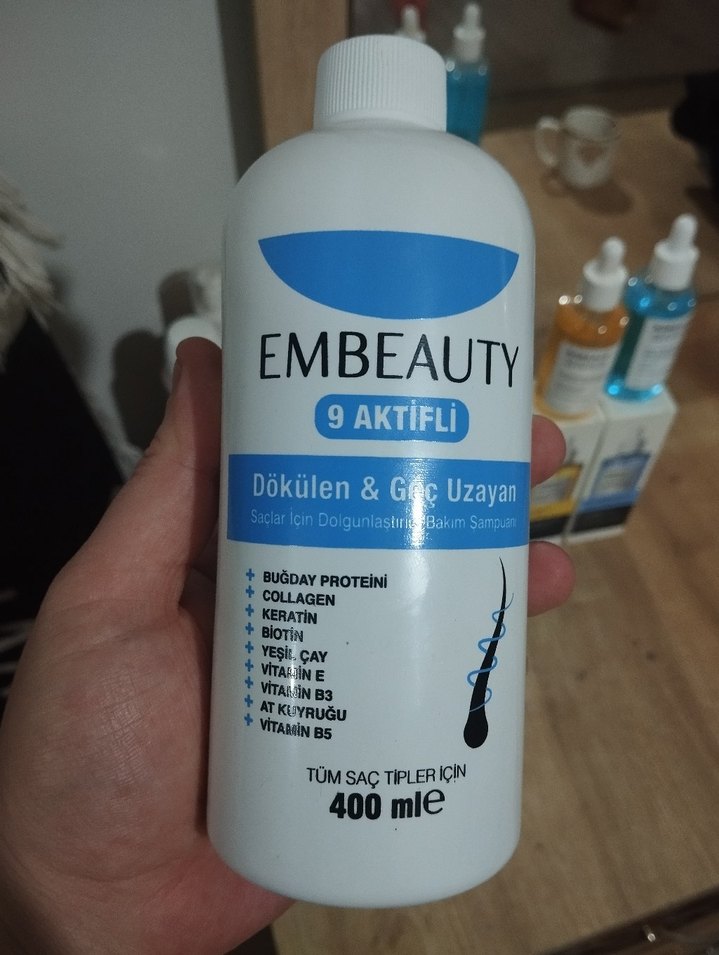 EMBEAUTY 9 Aktifli Saç Bakım Şampuanı 400 ml - Görsel 3