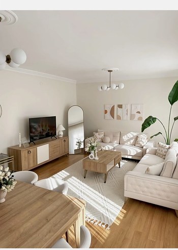 Krem Bohem Tarzı Desenli Halı - Görsel 3