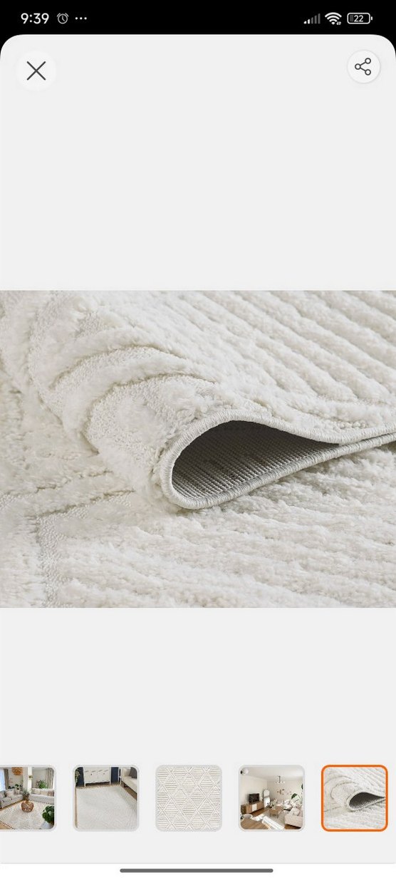 Krem Bohem Tarzı Desenli Halı - Görsel 4