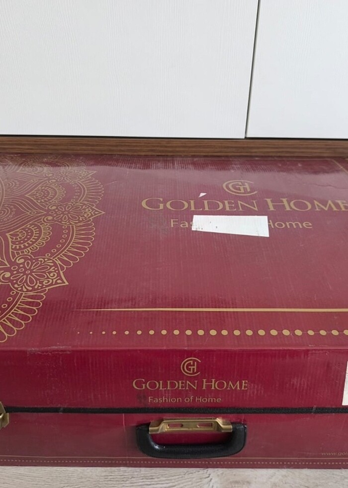 Golden Home Bang Model Dantelli Battaniye Seti - Görsel 2