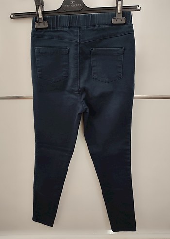 10 Yaş Beden lacivert Renk Koyu Lacivert Elastik Bel Kız Denim Pantolon
