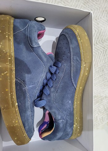 38 Beden mavi Renk Mavi Denim Kadın Spor Ayakkabı