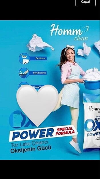 Homm beyazlar için oxi leke çıkarıcı